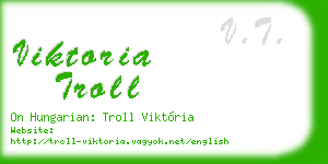 viktoria troll business card